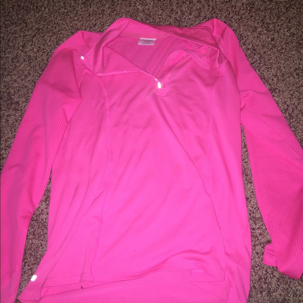 Pink running jacket